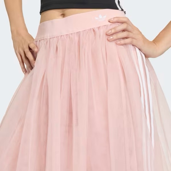 adidas Originals Tulle Skirt Sandy Pink White (KS6562) - Picture 6 of 8